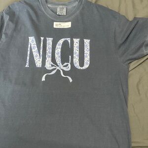 3/$15 Comfort Colors Gray NICU Graphic Tee